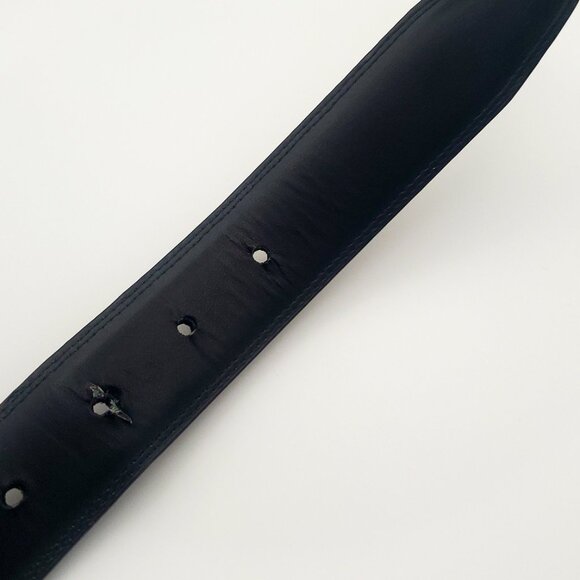 Perry Ellis Reversible Belt Brown & Black Belt Ornate Metal Accent Dressy Casual - Picture 5 of 10